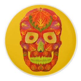 《植物》アスペンリーフスカル16 セラミックノブ