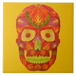 《植物》アスペンリーフスカル16 タイル