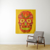 《植物》アスペンリーフスカル16 タペストリー (インサイチュ)