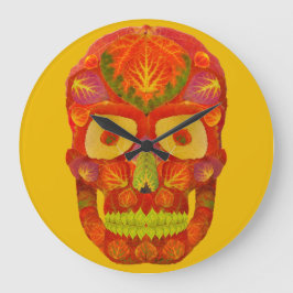 《植物》アスペンリーフスカル16 ラージ壁時計