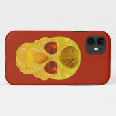 《植物》アスペンリーフスカル1 Case-Mate iPhoneケース (裏面(横))