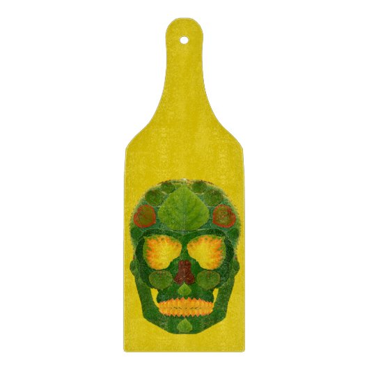 《植物》アスペンリーフスカル9 カッティングボード (正面)