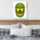 《植物》アスペンリーフスカル9 キャンバスプリント (インサイチュ (寝室))