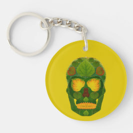 《植物》アスペンリーフスカル9 キーホルダー