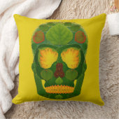 《植物》アスペンリーフスカル9 クッション (ブランケット)