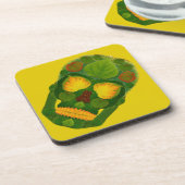 《植物》アスペンリーフスカル9 コースター (左側)