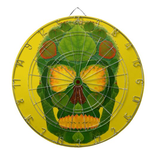 《植物》アスペンリーフスカル9 ダーツボード (正面)