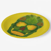 《植物》アスペンリーフスカル9 ペーパープレート (アングル)