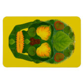 《植物》アスペンリーフスカル9 マグネット (横)