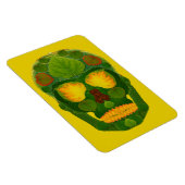 《植物》アスペンリーフスカル9 マグネット (右側)