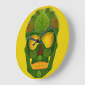 《植物》アスペンリーフスカル9 ラージ壁時計 (傾斜)