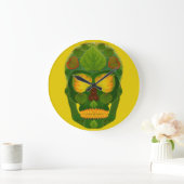 《植物》アスペンリーフスカル9 ラージ壁時計 (ホーム)