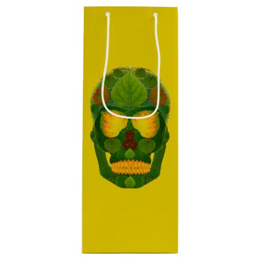 《植物》アスペンリーフスカル9 ワインギフトバッグ (正面)