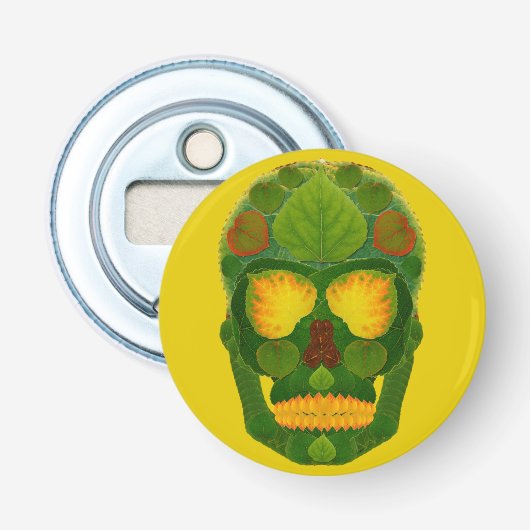 《植物》アスペンリーフスカル9 栓抜き (正面)