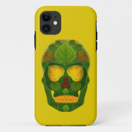 《植物》アスペンリーフスカル9 iPhone 11 ケース