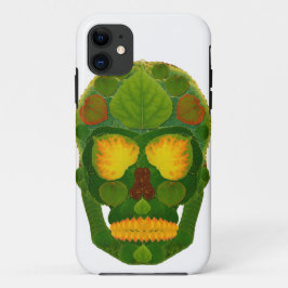 《植物》アスペンリーフスカル9 iPhone 11 ケース