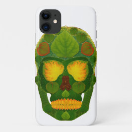 《植物》アスペンリーフスカル9 iPhone 11 ケース