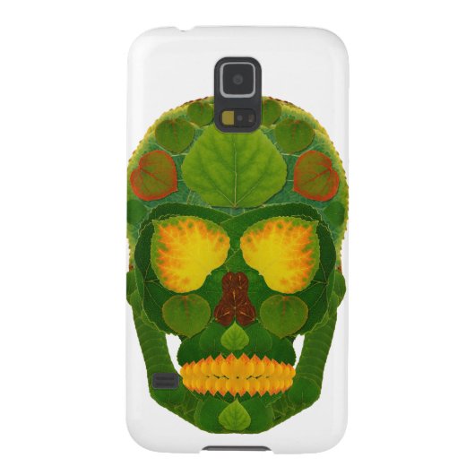 《植物》アスペンリーフスカル9 Case-Mate iPhoneケース (裏面)