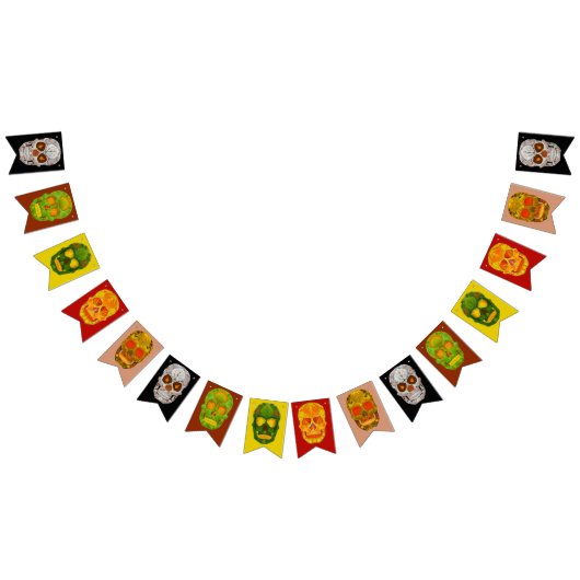 《植物》アスペンリーフスカル バンティングフラッグ (全)