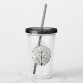 《植物》アスペンリーフスケルトン1 アクリルタンブラー (裏面)