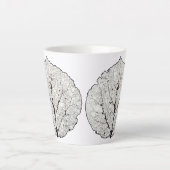 《植物》アスペンリーフスケルトン1 カフェラテマグ (正面)