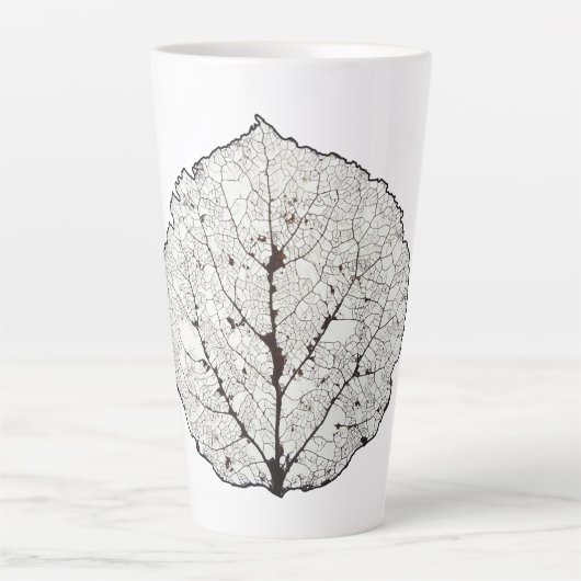 《植物》アスペンリーフスケルトン1 カフェラテマグ (正面)