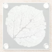 《植物》アスペンリーフスケルトン1 ガラスコースター (裏面)