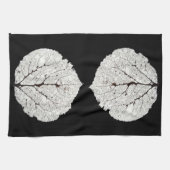 《植物》アスペンリーフスケルトン1 キッチンタオル (横)