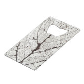 《植物》アスペンリーフスケルトン1 クレジットカード栓抜き (裏面アングル)