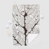 《植物》アスペンリーフスケルトン1 ゴルフタオル (インサイチュ)