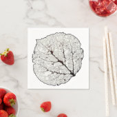 《植物》アスペンリーフスケルトン1 スタンダードカクテルナプキン (インサイチュ)