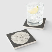 《植物》アスペンリーフスケルトン1 ストーンコースター (横)