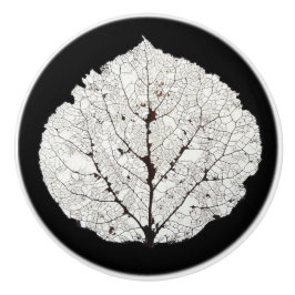 《植物》アスペンリーフスケルトン1 セラミックノブ