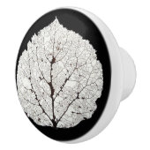 《植物》アスペンリーフスケルトン1 セラミックノブ (右)