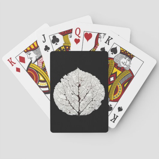 《植物》アスペンリーフスケルトン1 トランプ (裏面)