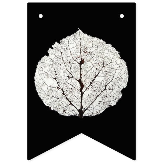 《植物》アスペンリーフスケルトン1 バンティングフラッグ (第1の旗)