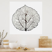 《植物》アスペンリーフスケルトン1 ポスター (キッチン)