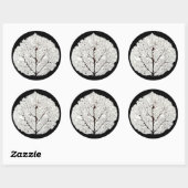 《植物》アスペンリーフスケルトン1 ラウンドシール (シート)