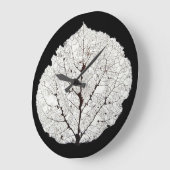 《植物》アスペンリーフスケルトン1 ラージ壁時計 (傾斜)