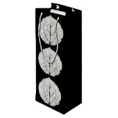 《植物》アスペンリーフスケルトン1 ワインギフトバッグ (裏面アングル)