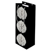 《植物》アスペンリーフスケルトン1 ワインギフトバッグ (正面アングル)