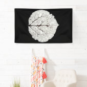 《植物》アスペンリーフスケルトン1 横断幕 (インサイチュ)