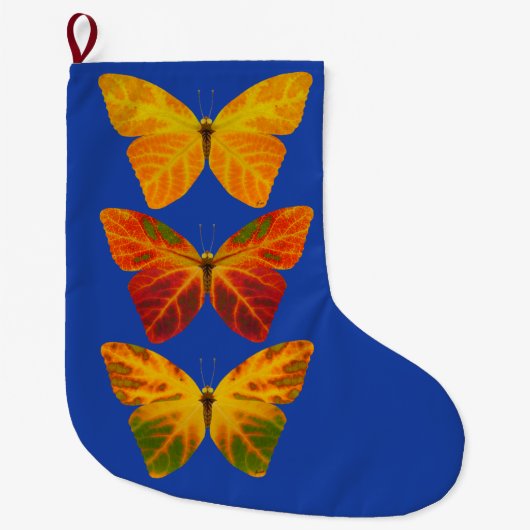 《植物》アスペンリーフチョウ ラージクリスマスストッキング (正面)