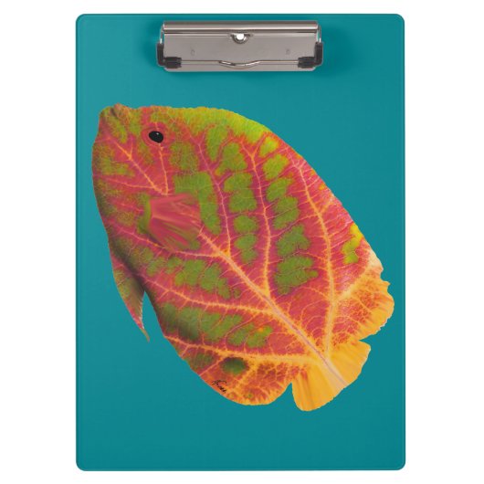 《植物》アスペンリーフトロピカルフィッシュ1 クリップボード (正面)