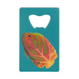 《植物》アスペンリーフトロピカルフィッシュ1 クレジットカード栓抜き