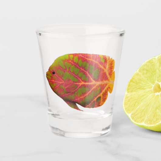 《植物》アスペンリーフトロピカルフィッシュ1 ショットグラス (正面)