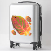 《植物》アスペンリーフトロピカルフィッシュ1 シール (スーツケース)