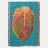 《植物》アスペンリーフトロピカルフィッシュ1 スローブランケット (正面縦)