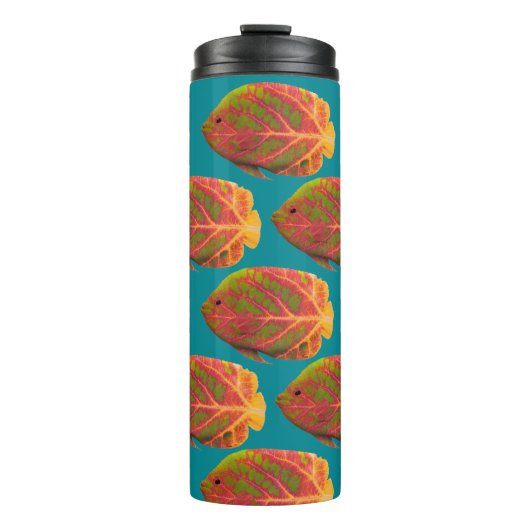 《植物》アスペンリーフトロピカルフィッシュ1 タンブラー (正面)