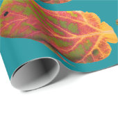 《植物》アスペンリーフトロピカルフィッシュ1 ラッピングペーパー (ロールコーナー)